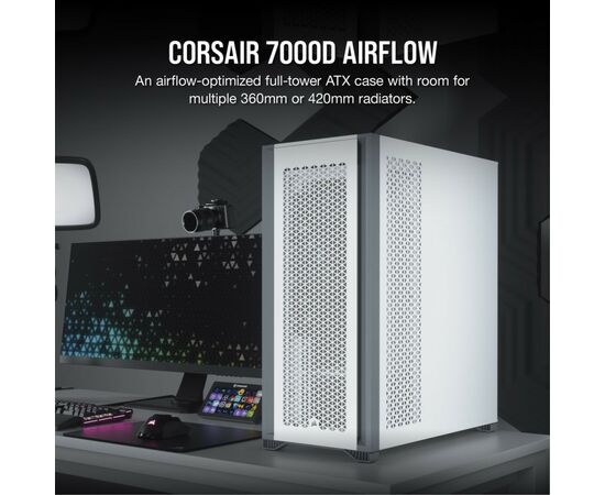Корпус Corsair 7000D AIRFLOW White (CC-9011219-WW), зображення 10 Корпус Corsair 7000D AIRFLOW White (CC-9011219-WW), зображення 10