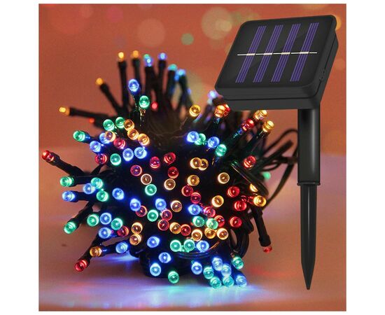 Гірлянда ColorWay на сонячній батареї 10м 100Led IP65 кольорова (CW-GO-100L10SBMC), зображення 6 Гірлянда ColorWay на сонячній батареї 10м 100Led IP65 кольорова (CW-GO-100L10SBMC), зображення 6