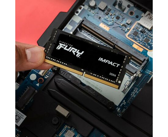 Модуль памяти для ноутбука SoDIMM DDR4 16GB 3200 MHz Impact Kingston Fury (ex.HyperX) (KF432S20IB/16), изображение 9 Модуль памяти для ноутбука SoDIMM DDR4 16GB 3200 MHz Impact Kingston Fury (ex.HyperX) (KF432S20IB/16), изображение 9