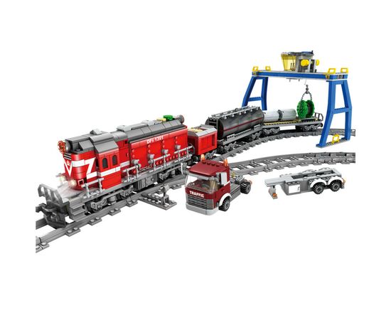 Конструктор ZIPP Toys Поезд DF5 1391 с рельсами, красный на радиоуправлении (98219), изображение 2 Конструктор ZIPP Toys Поезд DF5 1391 с рельсами, красный на радиоуправлении (98219), изображение 2