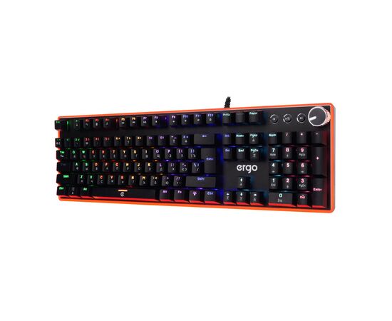 Клавіатура Ergo KB-955 Blue Switch RGB USB Black (KB-955), зображення 4 Клавіатура Ergo KB-955 Blue Switch RGB USB Black (KB-955), зображення 4