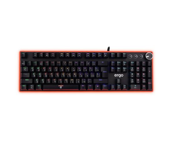 Клавиатура Ergo KB-955 Blue Switch RGB USB Black (KB-955)