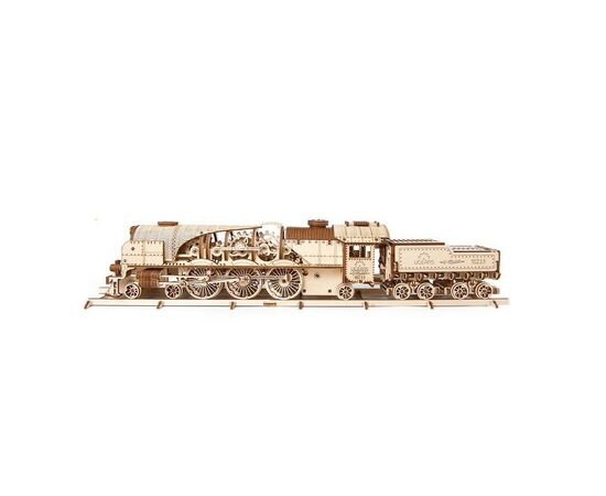 Конструктор Ugears Локомотив с тендером V-Экспресс (70058), изображение 3 Конструктор Ugears Локомотив с тендером V-Экспресс (70058), изображение 3