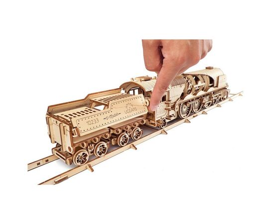 Конструктор Ugears Локомотив с тендером V-Экспресс (70058), изображение 7 Конструктор Ugears Локомотив с тендером V-Экспресс (70058), изображение 7