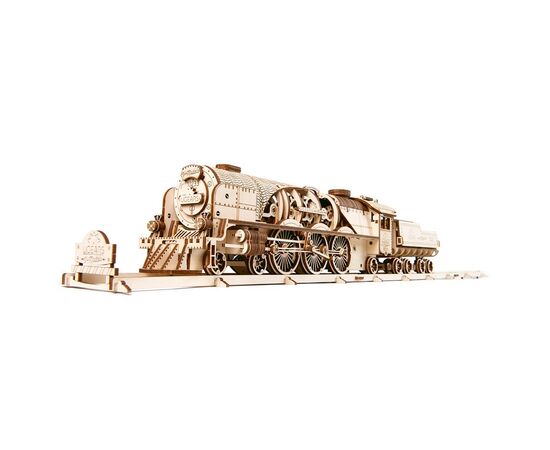 Конструктор Ugears Локомотив з тендером V-Експрес (70058)