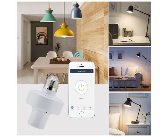 Умная лампочка ColorWay Wi-Fi Smart Lamp Holder E27 (CW-LH3A-TM), изображение 12 Умная лампочка ColorWay Wi-Fi Smart Lamp Holder E27 (CW-LH3A-TM), изображение 12