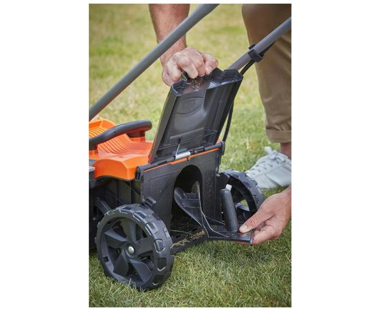 Газонокосилка Black&Decker аккумуляторная 36 В, 2.5 Ач, 32 см, 1 АКБ и ЗУ (BCMW3336L1), изображение 12 Газонокосилка Black&Decker аккумуляторная 36 В, 2.5 Ач, 32 см, 1 АКБ и ЗУ (BCMW3336L1), изображение 12