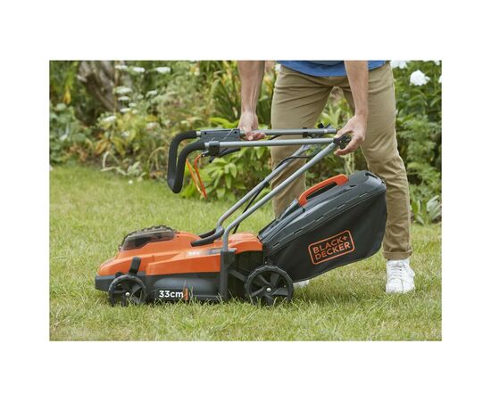 Газонокосилка Black&Decker аккумуляторная 36 В, 2.5 Ач, 32 см, 1 АКБ и ЗУ (BCMW3336L1), изображение 2 Газонокосилка Black&Decker аккумуляторная 36 В, 2.5 Ач, 32 см, 1 АКБ и ЗУ (BCMW3336L1), изображение 2