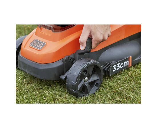 Газонокосилка Black&Decker аккумуляторная 36 В, 2.5 Ач, 32 см, 1 АКБ и ЗУ (BCMW3336L1), изображение 5 Газонокосилка Black&Decker аккумуляторная 36 В, 2.5 Ач, 32 см, 1 АКБ и ЗУ (BCMW3336L1), изображение 5