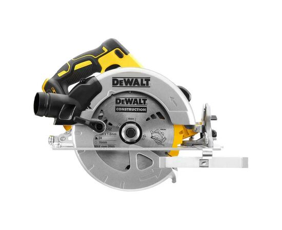 Дисковая пила DeWALT 18В XR Li-Ion, диск 184х16 мм (без АКБ та ЗП) (DCS570N), изображение 3 Дисковая пила DeWALT 18В XR Li-Ion, диск 184х16 мм (без АКБ та ЗП) (DCS570N), изображение 3
