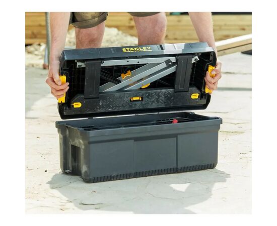 Ящик для инструментов Stanley FatMax ящик- стремянка, 25”, 290 x 640 x 300 мм (FMST81083-1), изображение 11 Ящик для инструментов Stanley FatMax ящик- стремянка, 25”, 290 x 640 x 300 мм (FMST81083-1), изображение 11