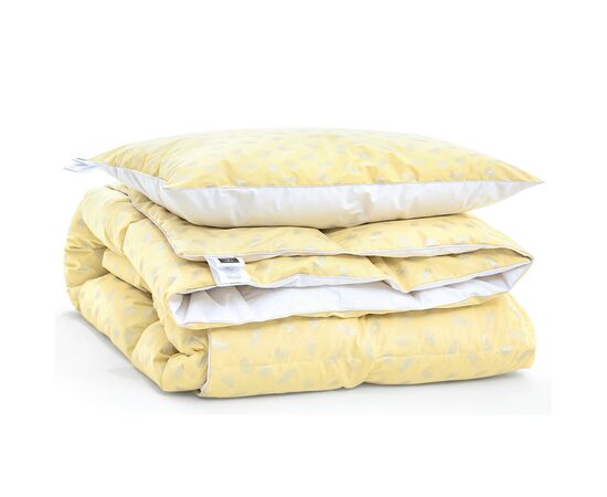 Одеяло MirSon Набор пуховый 2100 Bio-Beige Зима 90 пух одеяло 140х205 + подушка 50х70 мягкая (2200003021707), изображение 4 Одеяло MirSon Набор пуховый 2100 Bio-Beige Зима 90 пух одеяло 140х205 + подушка 50х70 мягкая (2200003021707), изображение 4