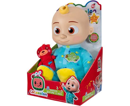 Интерактивная игрушка CoComelon Roto Plush Bedtime JJ Doll Джей Джей со звуком (CMW0016), изображение 6 Интерактивная игрушка CoComelon Roto Plush Bedtime JJ Doll Джей Джей со звуком (CMW0016), изображение 6