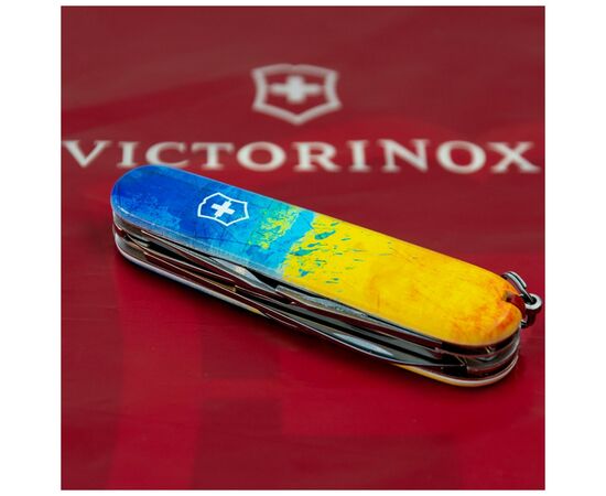 Нож Victorinox Climber Ukraine Жовто-синій малюнок (1.3703.7_T3100p), изображение 3 Нож Victorinox Climber Ukraine Жовто-синій малюнок (1.3703.7_T3100p), изображение 3