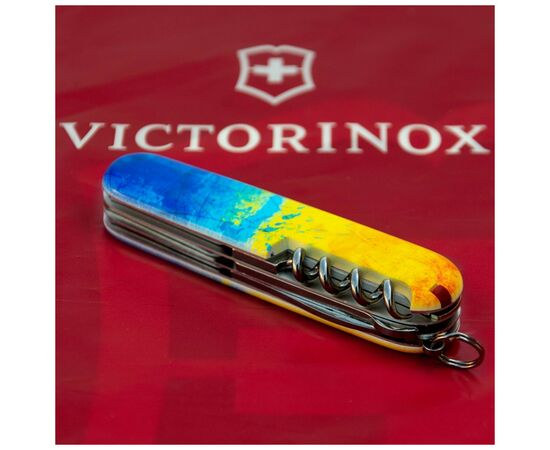 Нож Victorinox Climber Ukraine Жовто-синій малюнок (1.3703.7_T3100p), изображение 4 Нож Victorinox Climber Ukraine Жовто-синій малюнок (1.3703.7_T3100p), изображение 4