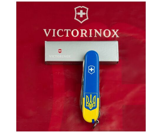 Нож Victorinox Huntsman Ukraine 91 мм Герб на прапорі вертикальний (1.3713.7_T3030p), изображение 12