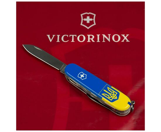 Нож Victorinox Huntsman Ukraine 91 мм Герб на прапорі вертикальний (1.3713.7_T3030p), изображение 5