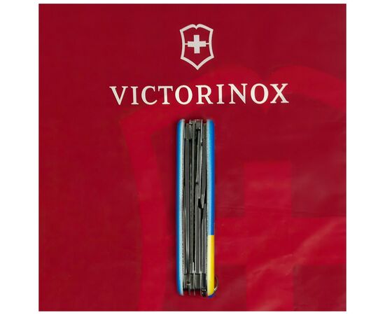 Нож Victorinox Huntsman Ukraine 91 мм Герб на прапорі вертикальний (1.3713.7_T3030p), изображение 7
