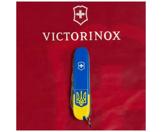 Нож Victorinox Huntsman Ukraine 91 мм Герб на прапорі вертикальний (1.3713.7_T3030p), изображение 9