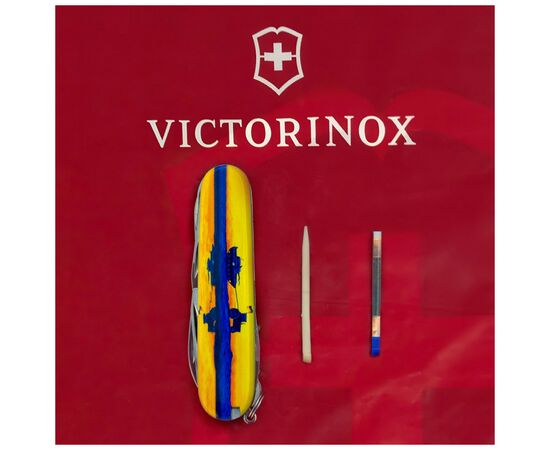 Нож Victorinox Huntsman Ukraine 91 мм Марка з трактором (1.3713.3_T3110p), изображение 6 Нож Victorinox Huntsman Ukraine 91 мм Марка з трактором (1.3713.3_T3110p), изображение 6
