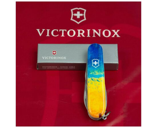 Нож Victorinox Spartan Ukraine 91 мм Жовто-синій малюнок (1.3603.7_T3100p), изображение 12