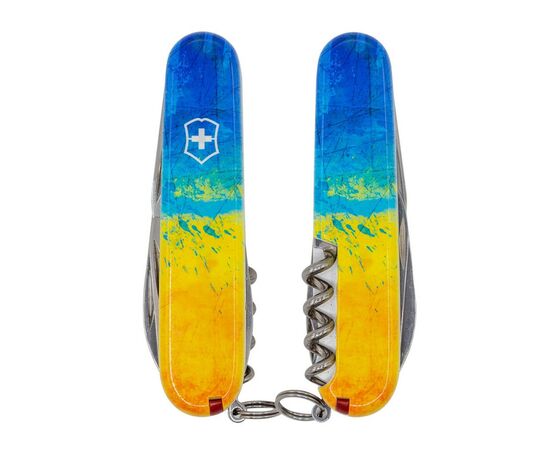 Нож Victorinox Spartan Ukraine 91 мм Жовто-синій малюнок (1.3603.7_T3100p)