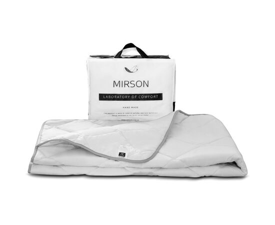 Ковдра MirSon антиалергенна EcoSilk №1301 Bianco Демісезонна 172x205 см (2200001526976), зображення 2 Ковдра MirSon антиалергенна EcoSilk №1301 Bianco Демісезонна 172x205 см (2200001526976), зображення 2