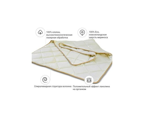 Ковдра MirSon вовняна Carmela 0333 літо 220x240 см (2200000143884), зображення 2 Ковдра MirSon вовняна Carmela 0333 літо 220x240 см (2200000143884), зображення 2