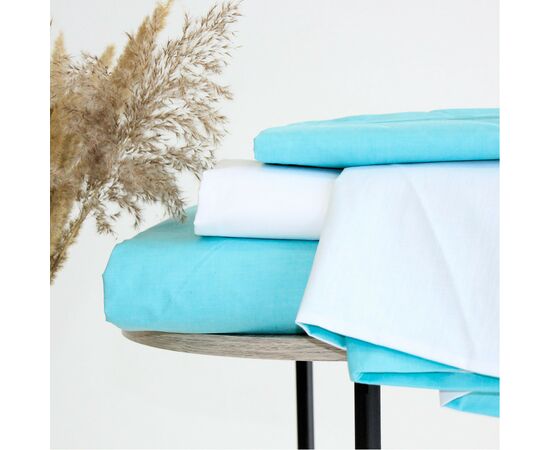 Постільна білизна MirSon Ranforce Elite White-mint (11-2107+11-2208) 220х240 (2200004703718), зображення 6