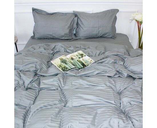 Постільна білизна MirSon Satin 30-0010LightGray 160х220 Сімейний (2200005251171), зображення 2