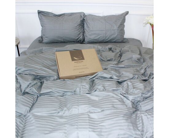 Постільна білизна MirSon Satin 30-0010LightGray 160х220 Сімейний (2200005251171), зображення 3