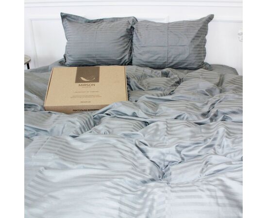 Постільна білизна MirSon Satin 30-0010LightGray 160х220 Сімейний (2200005251171), зображення 4