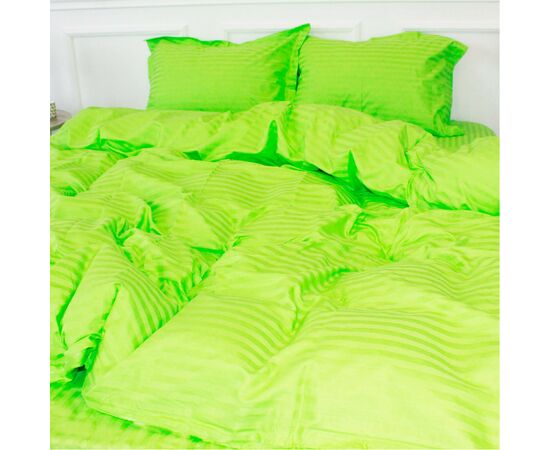 Постільна білизна MirSon SatinStripe 30-0016LightGreen 110х140 Дитячий (2200005246252), зображення 2