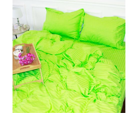 Постельное белье MirSon SatinStripe 30-0016LightGreen 220х240 King Size (2200005253687), изображение 4