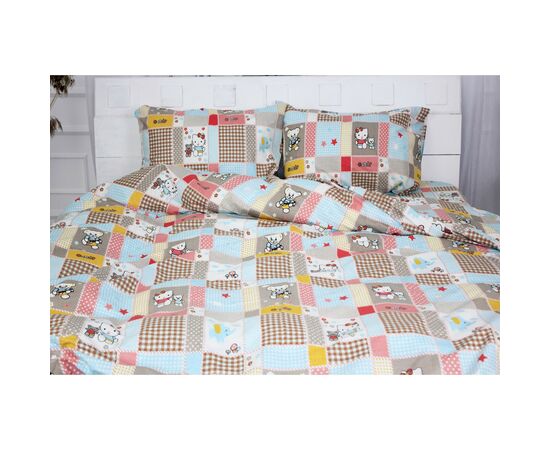 Постельное белье MirSon Бязь Ranforce Elite 17-0501 Hello kitty Семейный 160x220 (2200004733234)