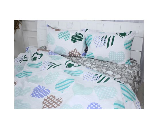 Постільна білизна MirSon Бязь Ranforce Elite 17-0533 Hearts 200х220 (2200004678382), зображення 2