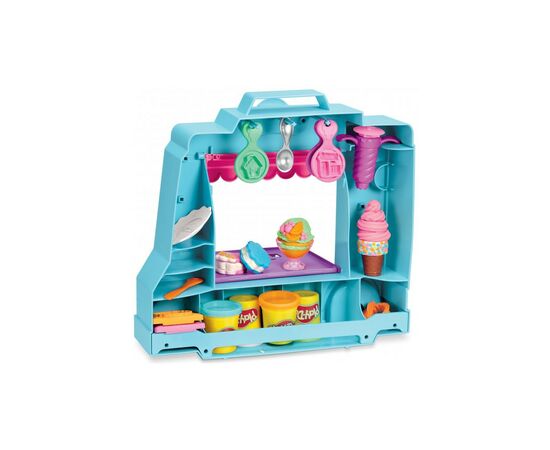Набор для творчества Hasbro Play-Doh Грузовик с мороженым (F1390), изображение 5 Набор для творчества Hasbro Play-Doh Грузовик с мороженым (F1390), изображение 5