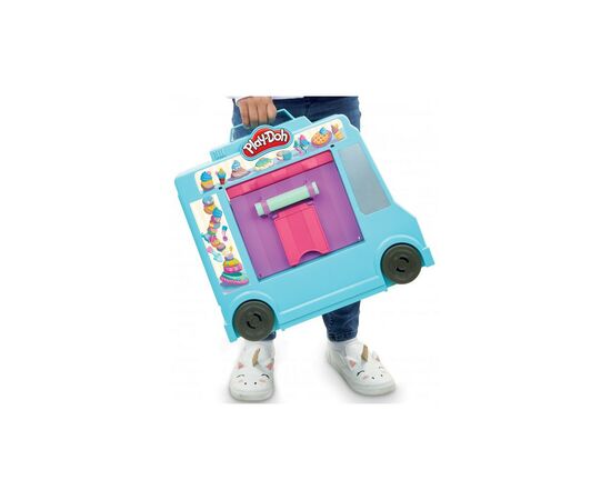 Набор для творчества Hasbro Play-Doh Грузовик с мороженым (F1390), изображение 7 Набор для творчества Hasbro Play-Doh Грузовик с мороженым (F1390), изображение 7