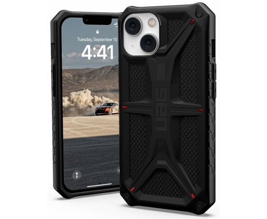 Чехол для моб. телефона Uag Apple iPhone 14 Monarch, Kevlar Black (114032113940), изображение 11 Чехол для моб. телефона Uag Apple iPhone 14 Monarch, Kevlar Black (114032113940), изображение 11