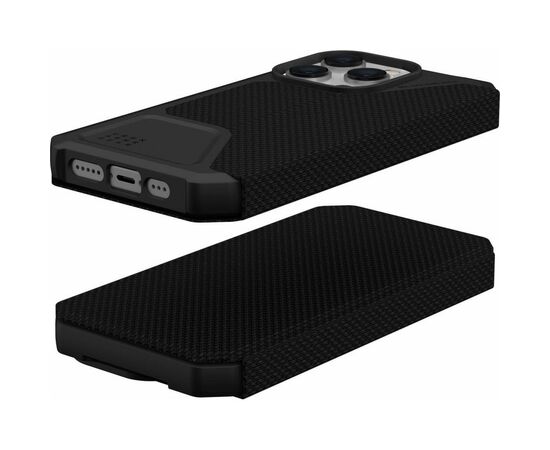 Чехол для моб. телефона Uag Apple iPhone 14 Pro Metropolis, Kevlar Black (114046113940), изображение 10