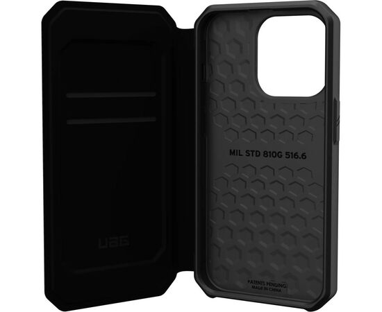 Чехол для моб. телефона Uag Apple iPhone 14 Pro Metropolis, Kevlar Black (114046113940), изображение 11