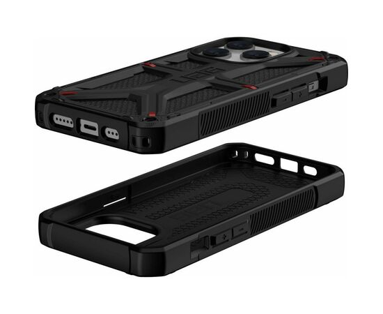 Чехол для мобильного телефона Uag Apple iPhone 14 Pro Monarch, Kevlar Black (114034113940), изображение 9 Чехол для мобильного телефона Uag Apple iPhone 14 Pro Monarch, Kevlar Black (114034113940), изображение 9