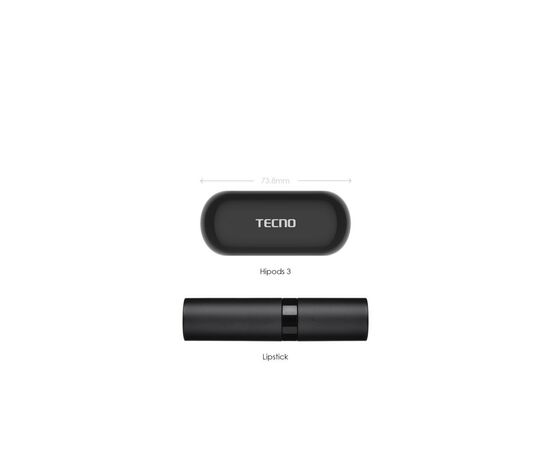 Навушники Tecno Hipods H3 Black (4895180768019), зображення 3 Навушники Tecno Hipods H3 Black (4895180768019), зображення 3