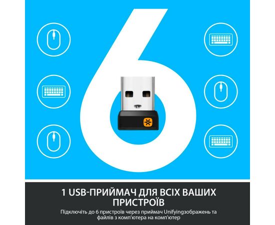 Комплект Logitech MK850 Performance Wireless UA (920-008226), зображення 10 Комплект Logitech MK850 Performance Wireless UA (920-008226), зображення 10