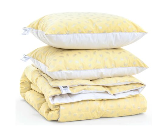 Одеяло MirSon Набор пуховый №2105 Bio-Beige Зима 90% пух одеяло 200х220 + подушки 50х70 2 шт упругая (2200003023053), изображение 4 Одеяло MirSon Набор пуховый №2105 Bio-Beige Зима 90% пух одеяло 200х220 + подушки 50х70 2 шт упругая (2200003023053), изображение 4