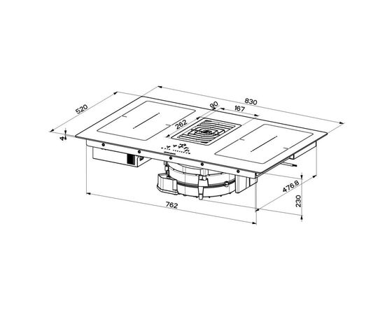 Варочная поверхность Faber GALILEO SMART BK GLASS A830, изображение 11 Варочная поверхность Faber GALILEO SMART BK GLASS A830, изображение 11