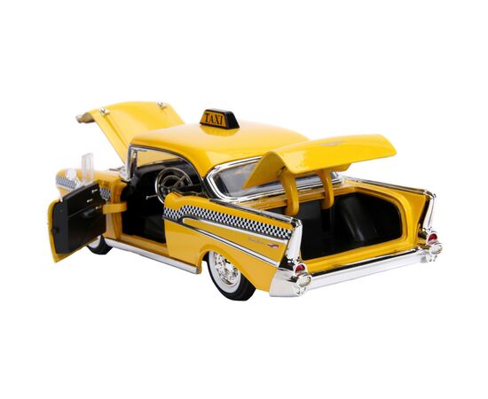 Машина Jada металлическая "Марвел. Желтое такси" Чеви Бел Эйр (1957) с фигуркой Дедпула 1:24 (253225001), изображение 12 Машина Jada металлическая "Марвел. Желтое такси" Чеви Бел Эйр (1957) с фигуркой Дедпула 1:24 (253225001), изображение 12