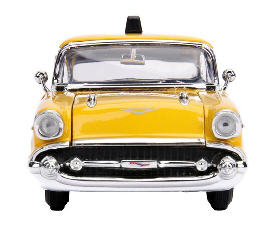 Машина Jada металлическая "Марвел. Желтое такси" Чеви Бел Эйр (1957) с фигуркой Дедпула 1:24 (253225001), изображение 3 Машина Jada металлическая "Марвел. Желтое такси" Чеви Бел Эйр (1957) с фигуркой Дедпула 1:24 (253225001), изображение 3
