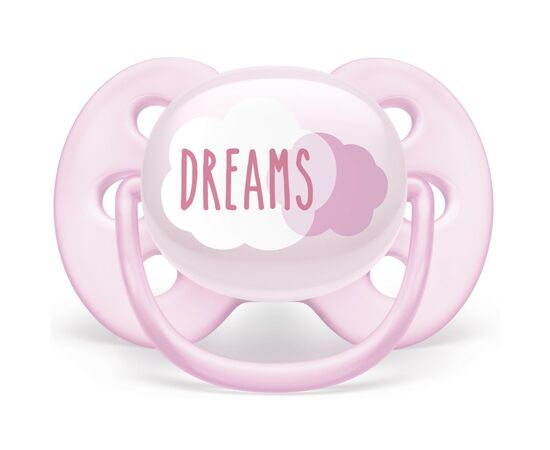 Пустышка Philips AVENT Ultra Soft для девочек 0-6 мес. 2 шт. (SCF222/02), изображение 3 Пустышка Philips AVENT Ultra Soft для девочек 0-6 мес. 2 шт. (SCF222/02), изображение 3