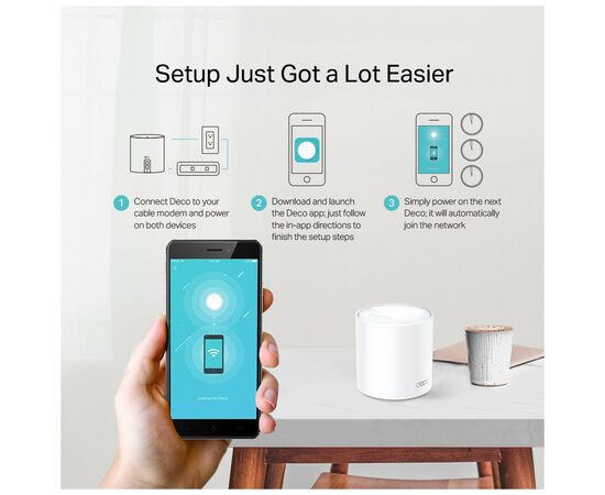 Маршрутизатор TP-Link DECO-X20-3-PACK, изображение 6 Маршрутизатор TP-Link DECO-X20-3-PACK, изображение 6